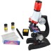 Çocuklariçin 100x 400x 1200x Zoom Işıklı,Eğitim amaçlı Monoküler Plastik Mikroskop