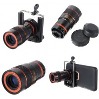 8X Zoom Optik Teleskobu,Geniş Açı Lens iPhone Için yakından kamera çekme Dürbün 