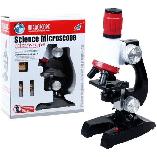 Nikula-Çocuklar için Eğitici Mikroskop Kiti Zoom Led Işıklı 100x 400x 1200x ST1200X
